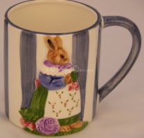 Haldon Group BEATRIX POTTER Rabbit Coffee Mug 1992